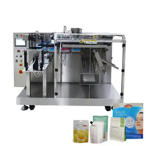 High Speed Horizontal Zipper Doypack Zip Lock Pouch Premade Bag Packing Machine