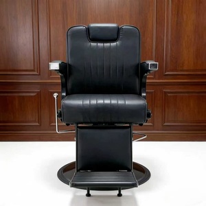 Fauteuil de coiffure vintage exclusif pour salon de coiffure, relevable et inclinable, pour la coupe et le rasage - Product Image 4