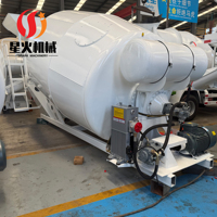 Citerne de mélange de ciment portable montée sur camion, 3m3 de volume, à entraînement hydraulique, haute efficacité de mélange