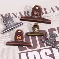 Clip Metálico Vintage Weisita WS-001 con Logotipo Personalizado OEM, Clip para Papel de Alta Resistencia para Documentos, Libros, Facturas, Oficina