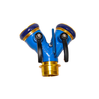 Volla 2.5MPa Répartiteur de Tuyau d'Incendie Stabilisateur de Débit en Aluminium Forgé 6061, Diviseur d'Eau à 2 Voies, Vanne en Y Anti-Coup de Frein d'Eau, Joints PTFE