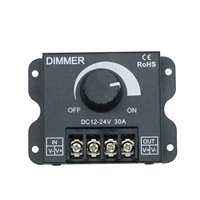 ESann DC5V 12V 24V 30A PWM ручка из нержавеющей стали неоновая вывеска светодиодный световой диммер переключатель для светодиодной ленты
