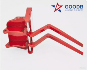 Goodb có thể điều chỉnh khoảng cách máy xúc dĩa Pallet ngã ba vật liệu xử lý ngã ba cho linh hoạt jobsite thích ứng - Product Image 3