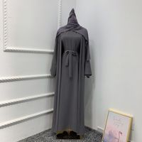 Dropshipping Abaya Dubai Plain 2 Piece Abaya Set Cardigan Turquie Dubai Prière Vêtements Femmes Modeste Musulman Sets Abaya Dubai 2025