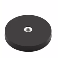 Supports magnétiques robustes sans perçage, bases en néodyme recouvertes de caoutchouc avec filetage M6 pour véhicules et équipements