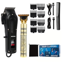 Tondeuse à cheveux professionnelle sans fil T9 pour hommes, style rétro, pour coiffure à l'huile, fabrication OEM