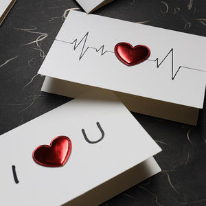 Carte <span class=keywords><strong>de</strong></span> voeux <span class=keywords><strong>de</strong></span> la Saint-Valentin faite à la main avec enveloppe Thanksgiving petit papier imprimé bénédiction mariage avec message <span class=keywords><strong>de</strong></span> saut d'amour - Product Image 4