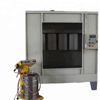 Cabine de peinture en poudre manuelle, mini cabine de revêtement électrostatique, nouveau produit, machine de peinture en poudre électrostatique en acier fournie