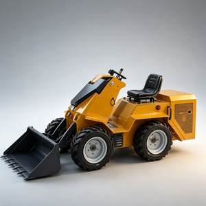 <b>Stand</b> on Skid Steer Mini Front with Water-cooled Engine for 24 Hours of Continuous Operation - Product Image 6