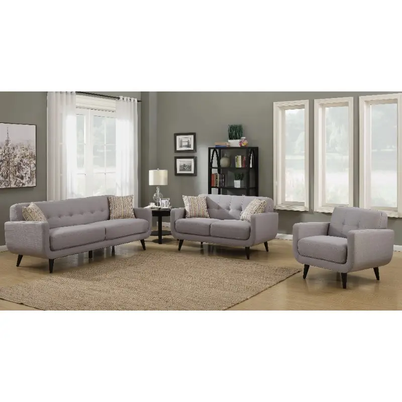 Muebles de sala de estar, sofás seccionales de tela con botones, 321, silla de 6 asientos, juego de sofás de dos plazas