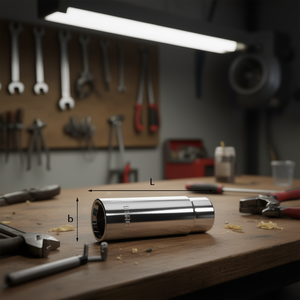 235 3/8 In Drive <b>Socket</b> <b>Extension</b> Length L Diameter B - Product Image 3