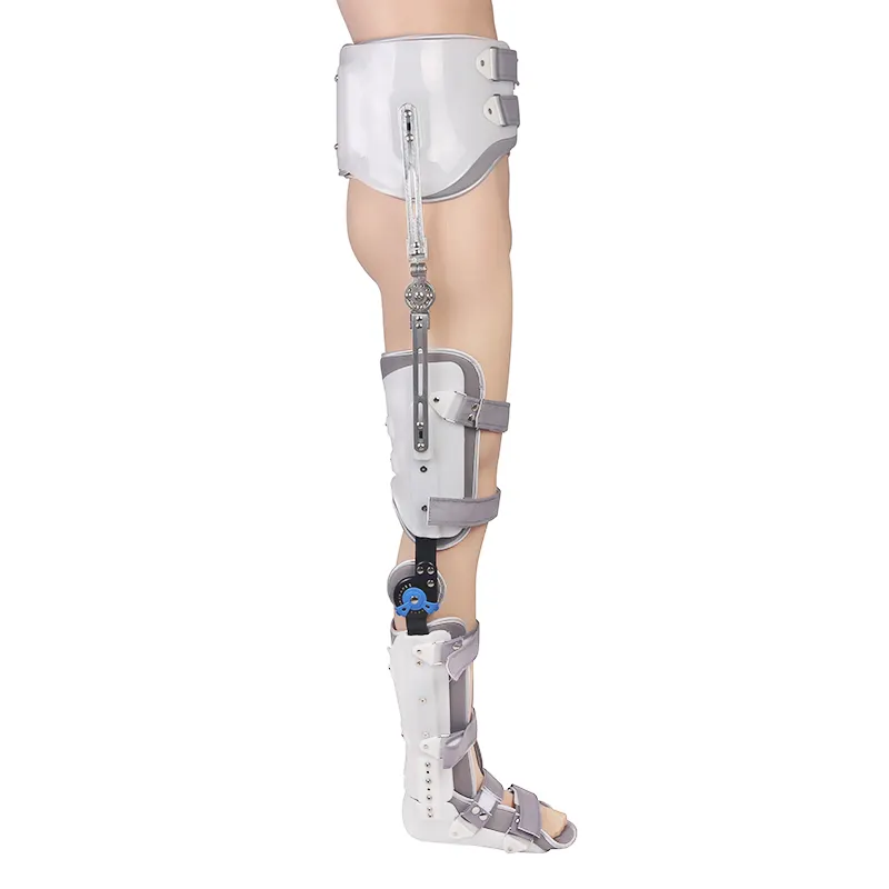 Hersteller Knie-Rehabilitationsgerät orthopädischer Knieerschutz Unterstützung scharnier-Kniebandage mit Knöchelschutz FÜR ERWÄIGTE