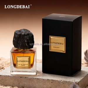 Botella de Perfume de Vidrio Cuadrada Transparente Vacía de 30ml 50ml 100ml con Pulverizador de Bomba y Piedra de Jade, con Caja de Regalo, Personalizable, Superventas - Product Image 3