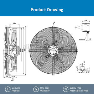 Ventilador Axial de Refrigeración Eléctrico OEM ODM de 800 mm para S6D800-CD01-01/F01 400 VCA 880/670 RPM 1940/1210 W 3.9/2.25 A - Product Image 4
