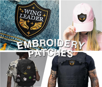 Patch brodé personnalisé pour uniforme, idéal pour les passionnés de livres et la personnalisation de chapeaux, sacs, sacs à dos, vestes et uniformes.