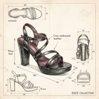 Sandales tendance noires à plateforme avec bride cheville, talon épais et haut, sexy, polyvalentes, antidérapantes, rehaussantes pour femme