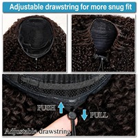 Perruques bouclées sans colle, perruques courtes bouclées sans couture à porter en inversant, perruques mi-longues bouclées 100% cheveux humains, 3 en 1, sans nœuds, cheveux doux