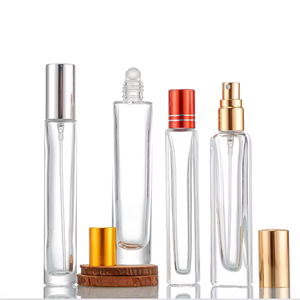 Wholesale 10ml 15ml Unique Transparent Empty <b>Glass</b> Roll <b>on</b> Bottles <b>Glass</b> Perfume Sspray Bottles - Product Image 4
