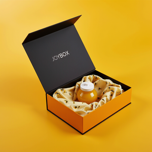 JoyBox Factory – Emballage de luxe noir élégant pour pots de miel, en carton avec pelliculage mat et revêtement UV, pour produits alimentaires et éponges - Product Image 2