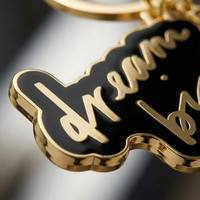 Porte-clés personnalisé en alliage de zinc léger avec affirmation positive, mantra pour la bienveillance et la santé mentale, article de sensibilisation