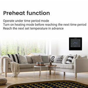 Nouvelle arrivée écran tactile Tuya WiFi commande vocale intelligente chauffage par le sol électrique et eau et <span class=keywords><strong>thermostat</strong></span> de pièce de chauffage de chaudière à <span class=keywords><strong>gaz</strong></span> - Product Image 3