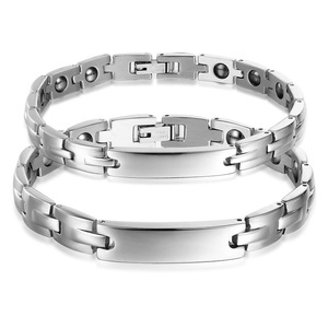 Pulsera de Energía Cuántica de Acero Inoxidable con Logotipo OEM Hoonni, <span class=keywords><strong>Iones</strong></span> <span class=keywords><strong>Negativos</strong></span>, Mejora el Sueño, Producto <span class=keywords><strong>para</strong></span> el Cuidado de la Salud - Product Image 1