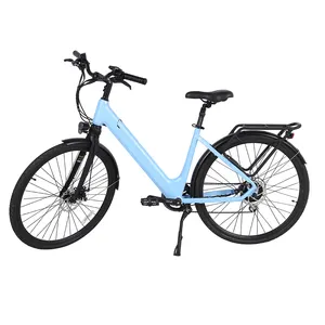 KUAKE consegna veloce pendolarismo ebike 700C Shimano 7 velocità bici ibrida prezzo economico bicicletta elettrica in vendita