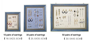 Household Women Jewelry <strong>Earring</strong> Display Rack Wall-mounted Picture Frame Plate Shaped <strong>Earring</strong> <strong>Holder</strong> - Product Image 5