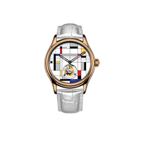 Montres-bracelets mécaniques pour hommes, nouveau design OEM/ODM, blocs géométriques, tourbillon volant, lumineuses et étanches