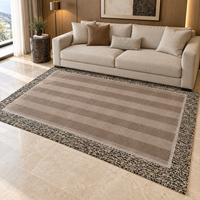 Tapis de luxe tufté à la main, antidérapant, rayé, original, parfait pour les salons et les chambres d'adolescents