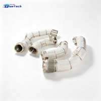 Tuyau d'échappement turbo haute performance pour BMW M5 F90 M6 F12 F13 S63 4.4L V8 en acier inoxydable 304, montage direct avec pare-chaleur