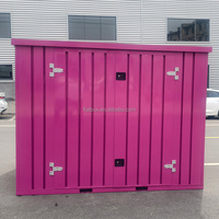 Maison de conteneur caravane portable et mobile pliante de 20 pieds deux pièces une salle maison pliante préfabriquée avec sentier