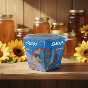 Customizable High-quality Royal <strong>Honey</strong> Box - Hexagonal Transparent <strong>Honey</strong> Box - Product Image 3