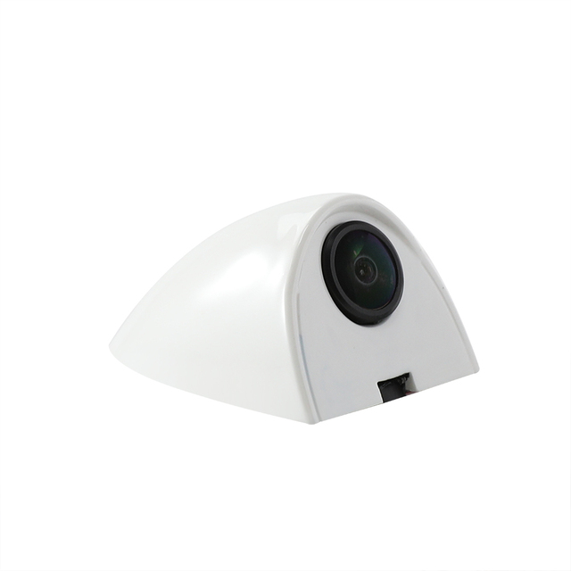 Left and Right View White Color Car Camera with Sticker Mount