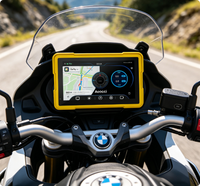 Aoocci BM7 Écran sans fil 7 pouces 1080P pour moto avec CarPlay et Android Auto, étanche IP67, vision nocturne pour moto BMW