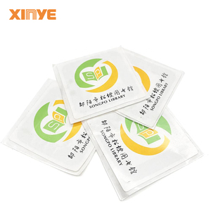 50*50 mét ISO/IEC 15693 <span class=keywords><strong>icode</strong></span> slix2 13.56MHz HF trắng <span class=keywords><strong>RFID</strong></span> thư viện sách Sticker tag nhãn với chất kết dính trở lại - Product Image 3