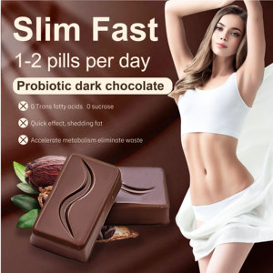 Meilleure qualité OEM ODM Probiotique Detox Supplément amincissant pour la perte de poids Chocolat noir pour adultes Supplément de santé - Product Image 1