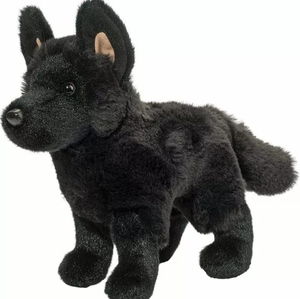 Emulación Negro <span class=keywords><strong>Pastor</strong></span> Alemán Perro Realista Relleno Bosque Animal Juguete - Product Image 2