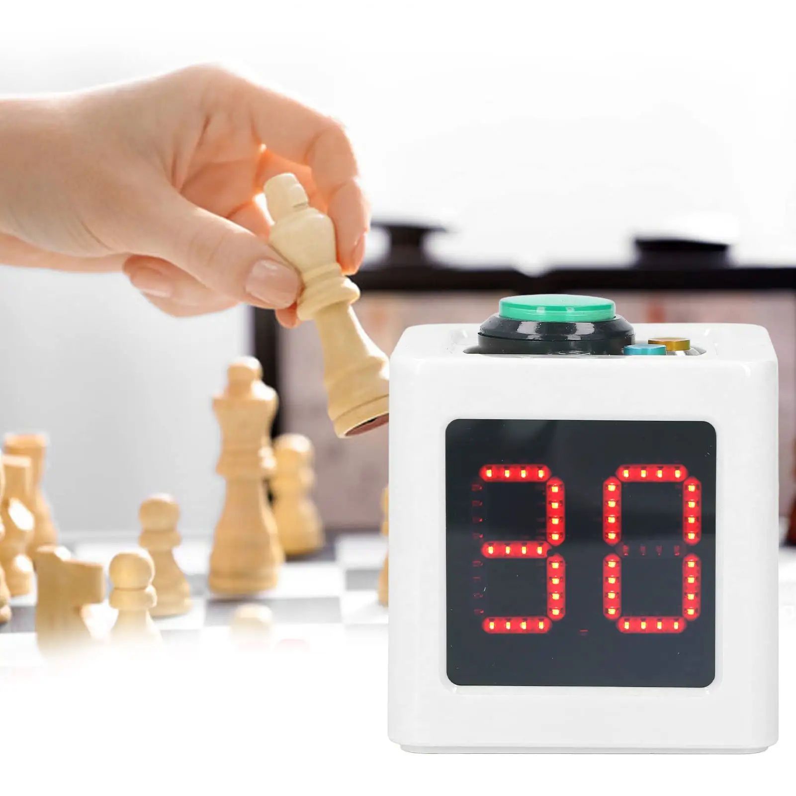 Temporizador de tiro de póquer de ajedrez profesional YIZHI con función de cronómetro de cuenta regresiva de segundos de reloj de tiro para juegos de mesa de Casino de ajedrez