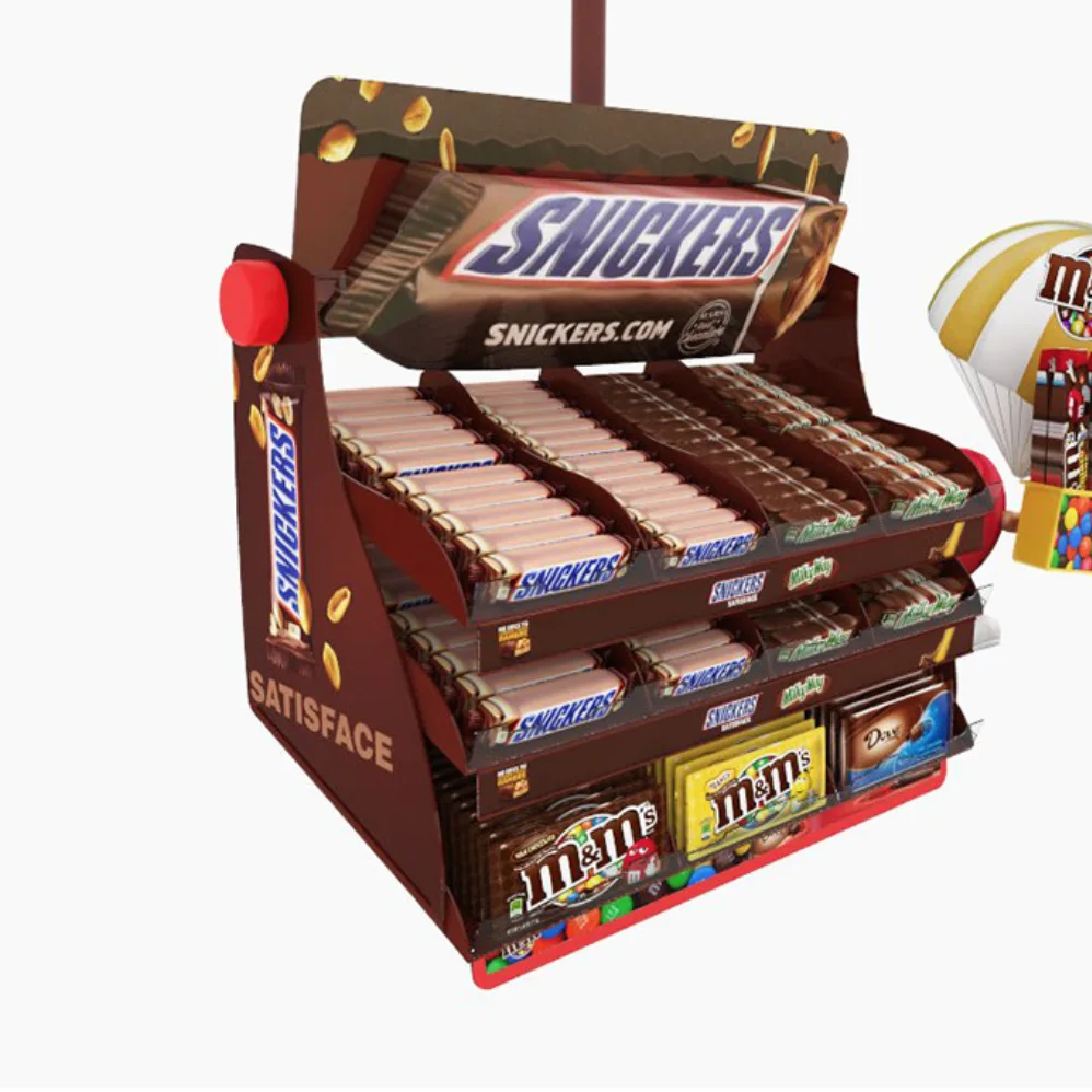 Buy In Bulk Snickers Display Customizable Display Design | Alibaba.com