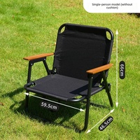 Chaise pliante de camping, randonnée, pêche, en acier carbone, style de vie décontracté, chaise longue de plage portable, multifonctionnelle, pour les voyages
