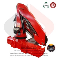 Grue articulée hydraulique de 8 tonnes montée sur camion avec flèche articulée et télécommande sans fil