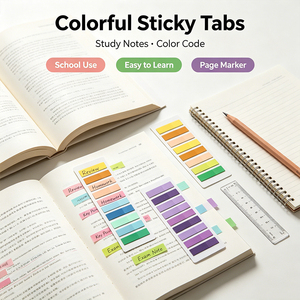 SK Marqueurs de page autocollants colorés, index, organiseurs, blocs-notes - Product Image 6