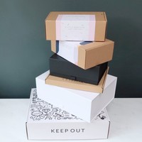 Boîtes d'expédition personnalisées de luxe en gros, emballages en papier ondulé pour les soins de la peau