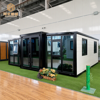 Maison préfabriquée à double aile, directement de l'usine, 1 à 4 chambres, avec plan de dessus personnalisé, maison conteneur modulaire extensible