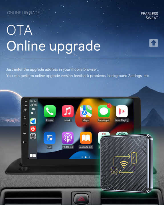 用于原始设备制造商汽车的即插即用转换有线到无线carplay适配器