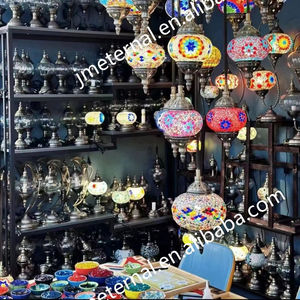 Moroccan DIY Turkish Table Lamp Kit Bohemian Mosaic Handmade Lamp <strong>Glass</strong> <strong>Shade</strong> Vintage Turkish Lamp - Product Image 1