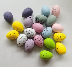 Trứng Nhựa Nhiều Màu Với Chấm Đen Để Trang Trí Lễ Phục Sinh Trứng Phục Sinh Dễ Thương Bán Sỉ Trứng Rẻ Hơn Làm Từ Nhà Máy - Product Image 2