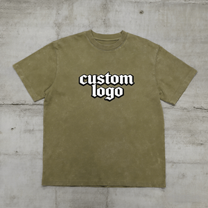 T-shirts pour hommes en coton 100% tricoté respirant avec motif lettres, style streetwear personnalisé, logo personnalisé - Product Image 1