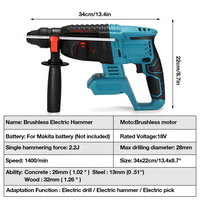 Ensemble d'outils sans fil pour électricien YOSHU Basic, 3 pièces, moteur sans balais en acier inoxydable, outils de réparation manuels, chargeur de batterie OEM